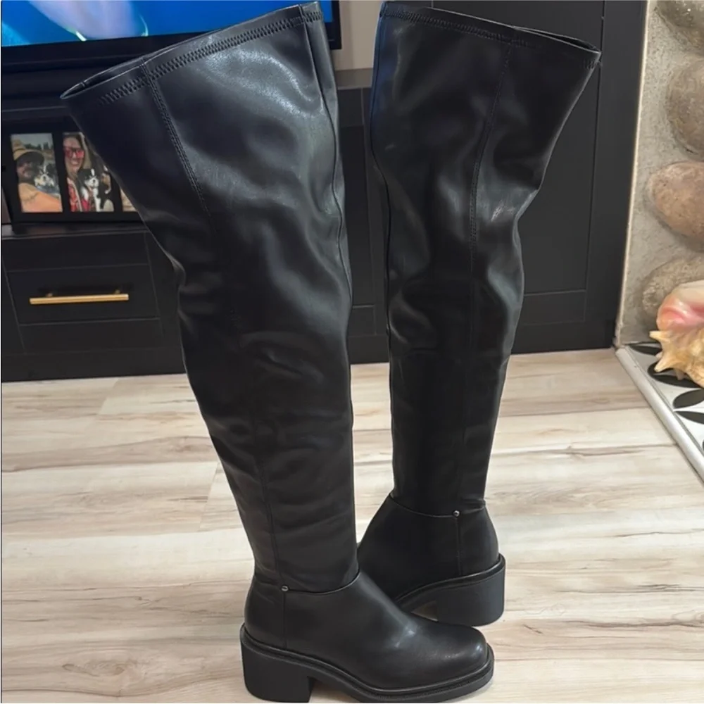 Franco Sarto Kelly Over-The-Knee Boot in Black